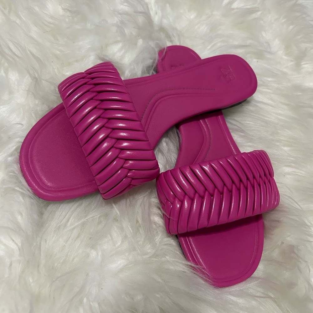 Pink Zara sandals